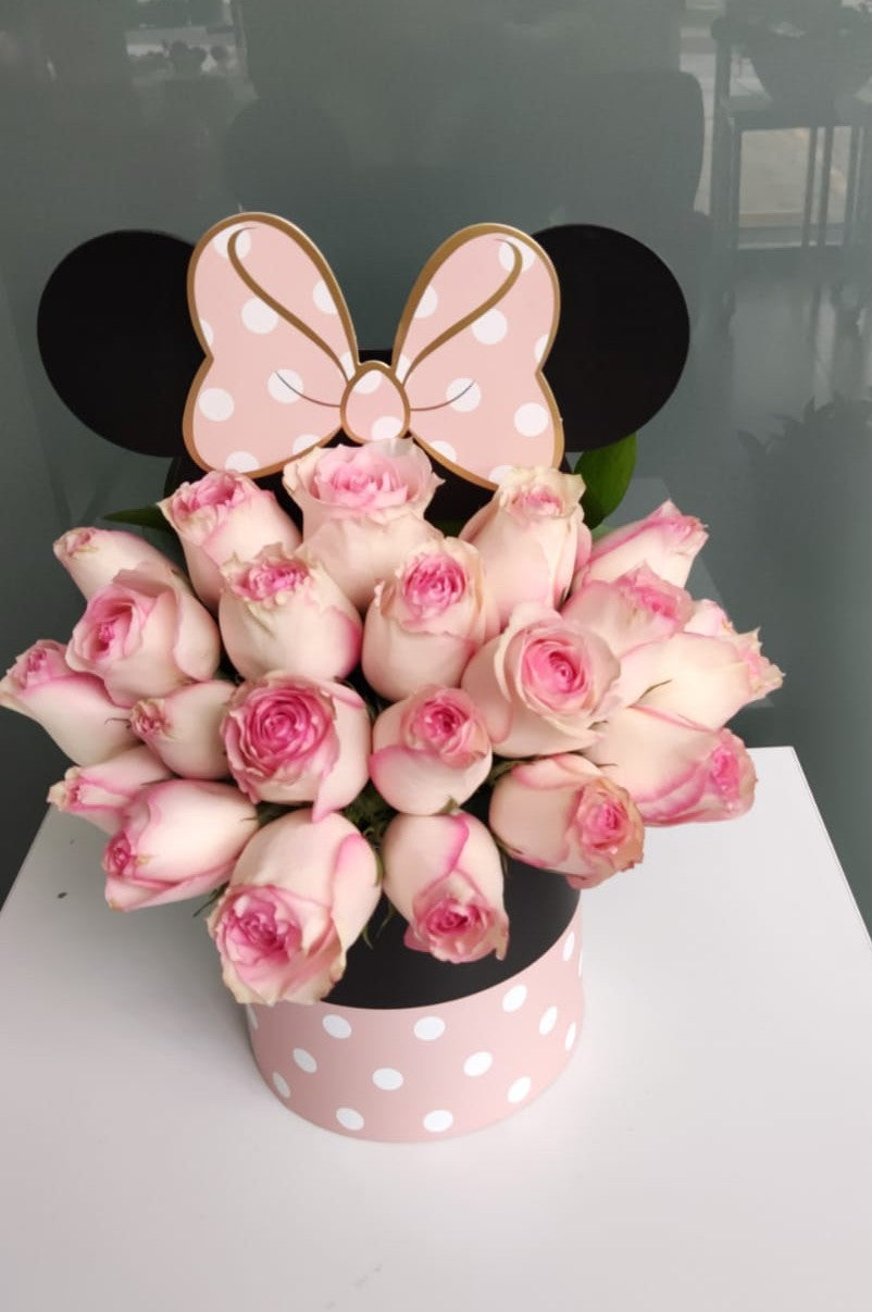 Arreglo 120 - Caja mini con rosas